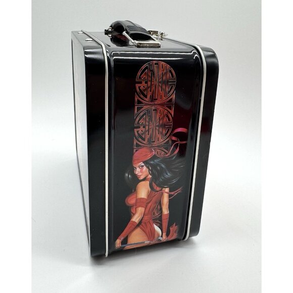 2001 Marvel Dynamic Forces Elektra Metal Lunch Box Artist Greg Horn - Picture 4 of 9